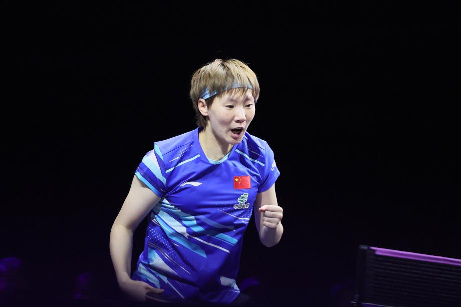 [图]王曼昱3-1晋级下一轮  WTT横滨第一名  赛16强 将战队友陈熠国乒今天最新消息