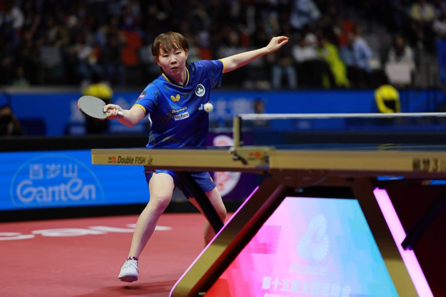 [图]朱雨玲4-2战胜陈幸同 晋级下一轮  十五运会女单四强国乒今日战况最新消息